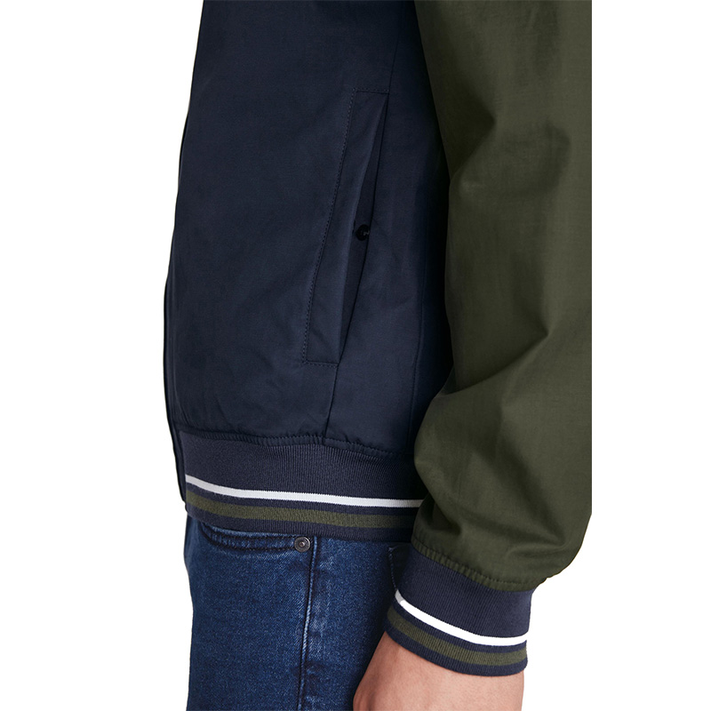 Varsity colourblock jacket mens