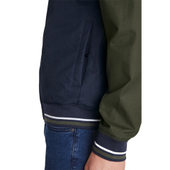 Varsity colourblock jacket mens