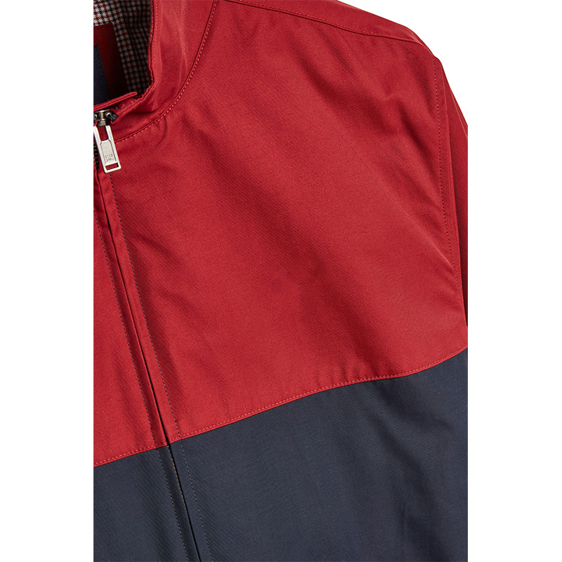 Varsity colourblock jacket mens