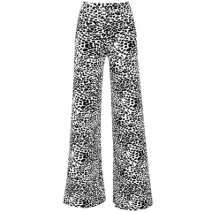Womens leopard wide leg palazzo pants