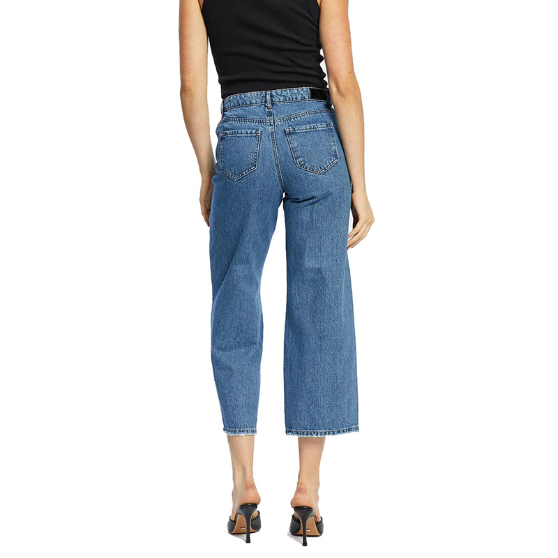 Women's high waisted wide leg jeans