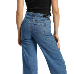 Women's high waisted wide leg jeans