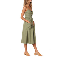 Casual female summer midi sundress