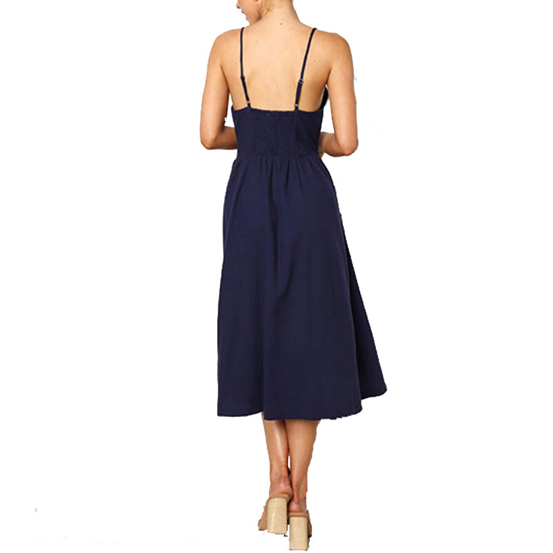 Casual female summer midi sundress