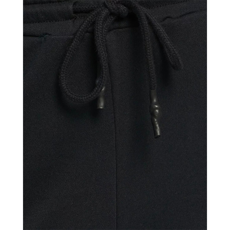 High waist basic cotton black Jogger pants for women