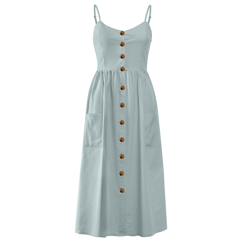 Casual female summer midi sundress