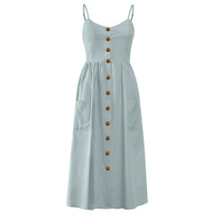 Casual female summer midi sundress