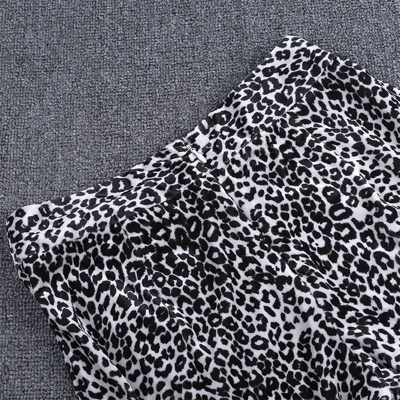 Womens leopard wide leg palazzo pants