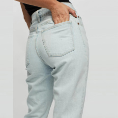 High waisted ankle stretch jeans women