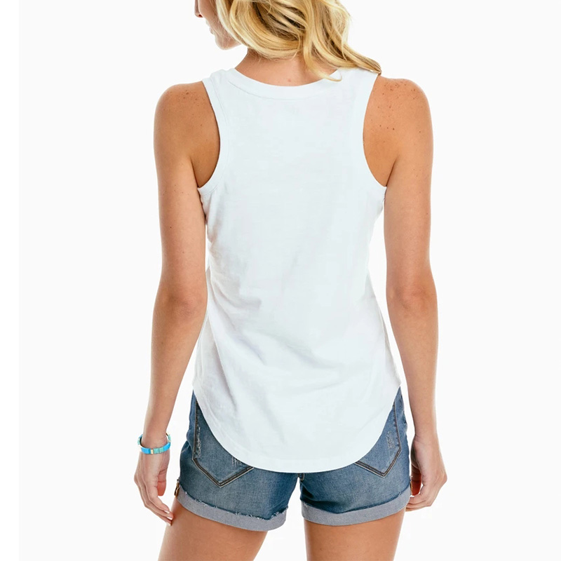 V neck sleeveless tank top womens