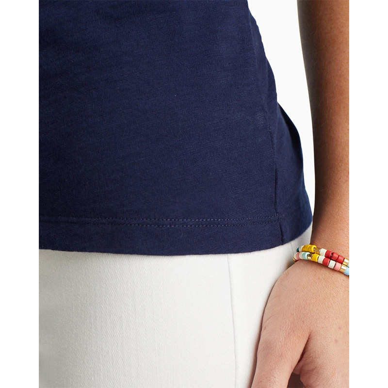 Womens basic v neck cotton tee