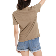 Lightweight cotton v-neck T Shirt women's