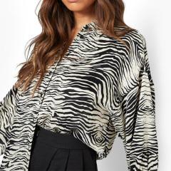 Zebra print shirt womens