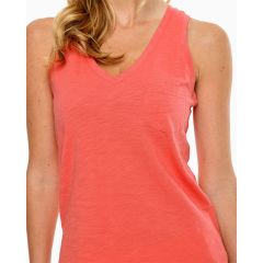 V neck sleeveless tank top womens