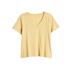 Lightweight cotton v-neck T Shirt women's