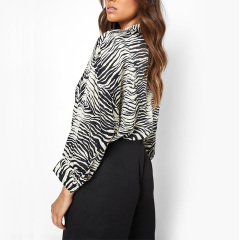 Zebra print shirt womens