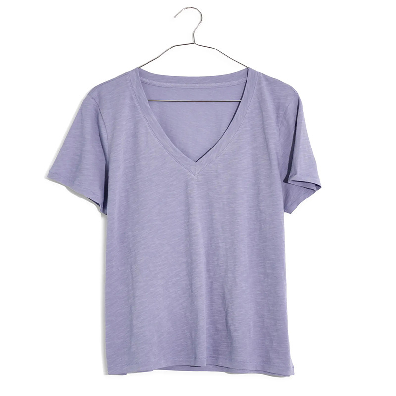Lightweight cotton v-neck T Shirt women's