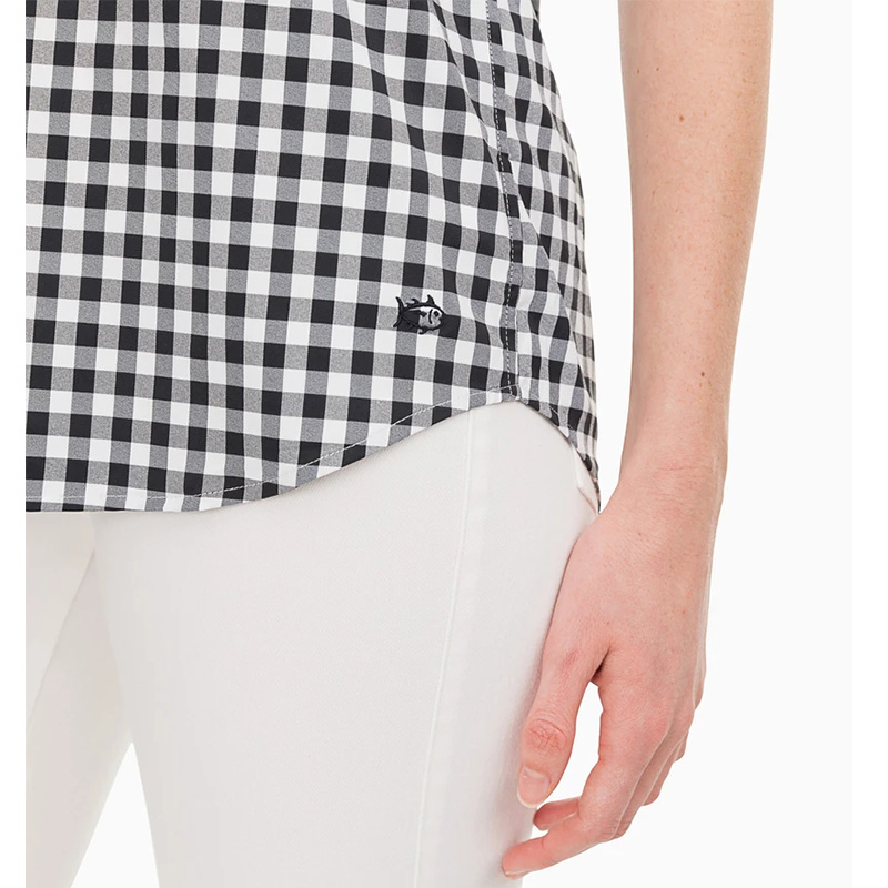 Check popover shirt womens