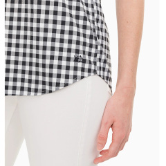 Check popover shirt womens
