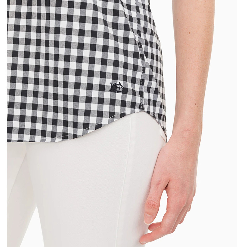 Check popover shirt womens