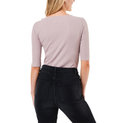 Womens short sleeve square neck T shirt bodysuit