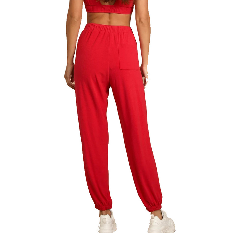 Womens crop top and joggers set