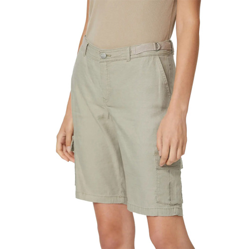 Women's cotton cargo bermuda shorts