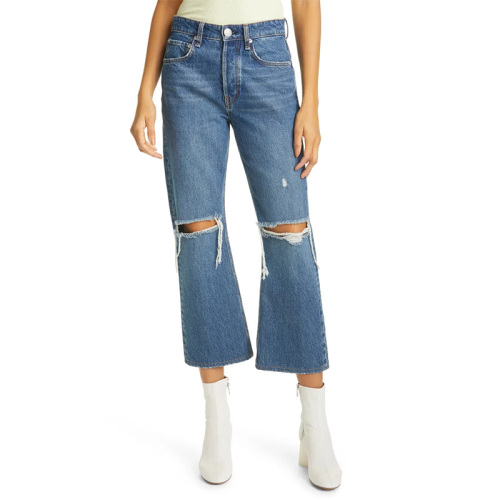 Womens blue ripped jeans for women
