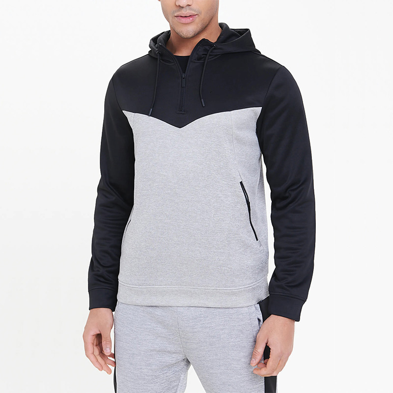 Mens athletic panel tracksuit set
