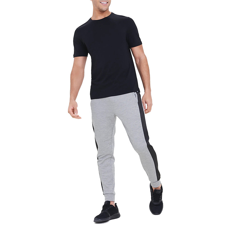 Mens athletic panel tracksuit set