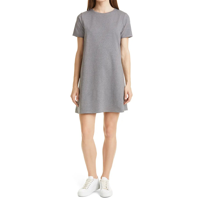 Womens cotton short sleeve t shirt dress