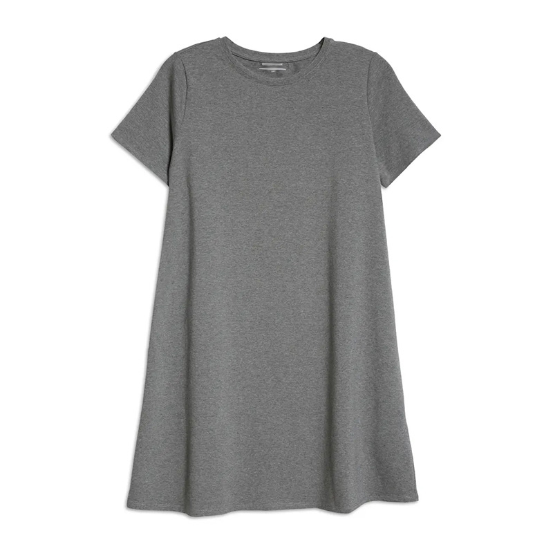 Womens cotton short sleeve t shirt dress