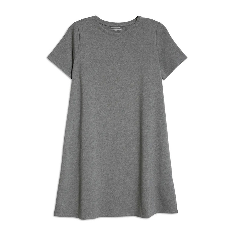 Womens cotton short sleeve t shirt dress
