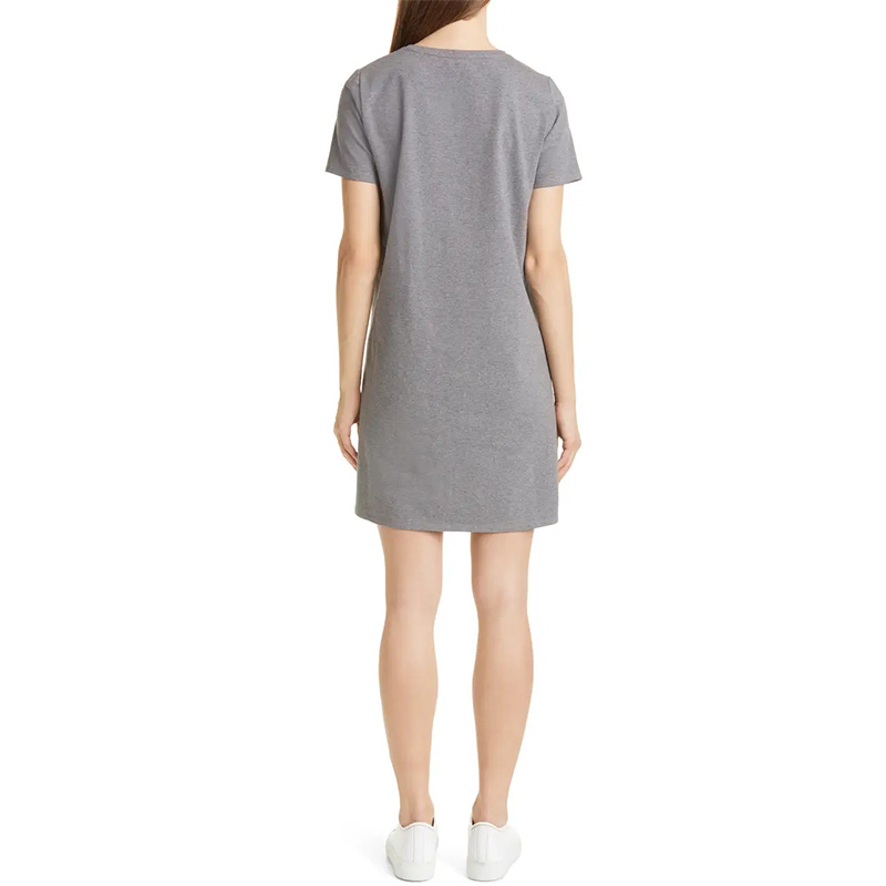 Womens cotton short sleeve t shirt dress