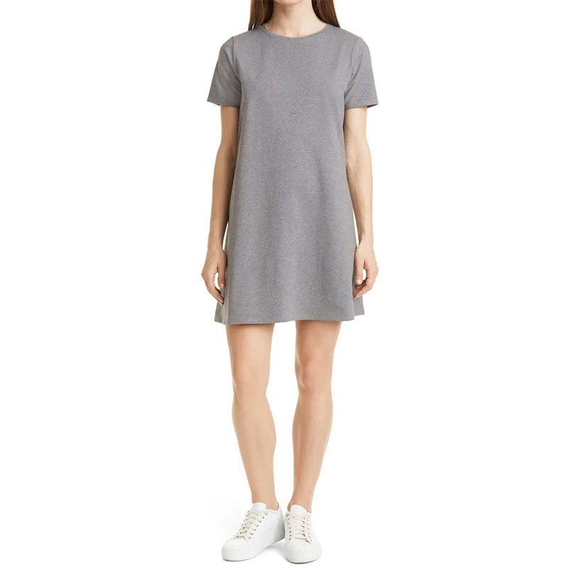 Womens cotton short sleeve t shirt dress