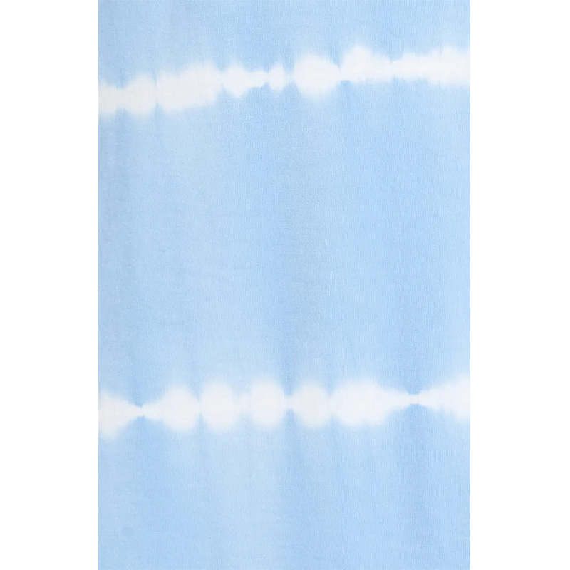 Womens sleeveless blue tie dye summer midi dress