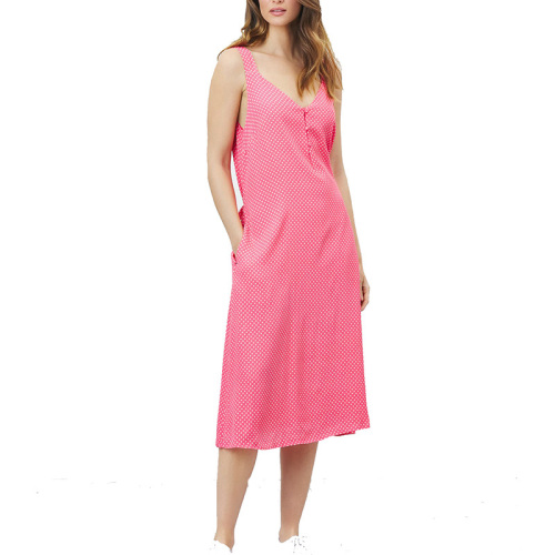 Pretty woman polka dot strappy V neck midi dress
