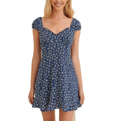 New summer womens floral mini short dress