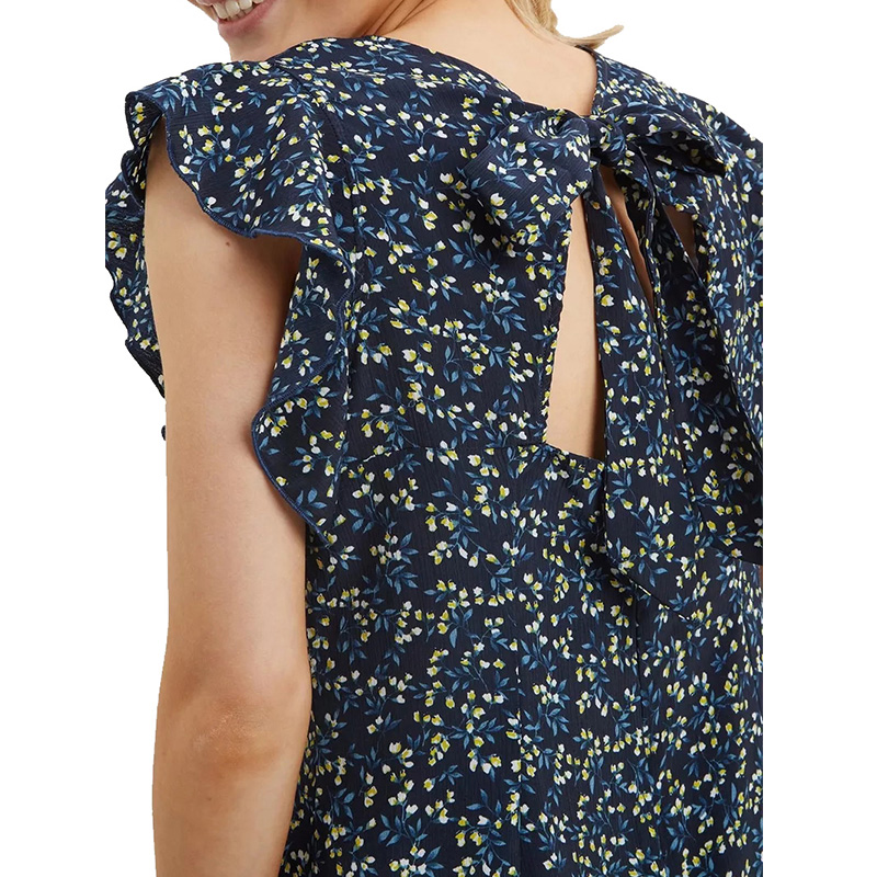 Womens floral print mini short dress