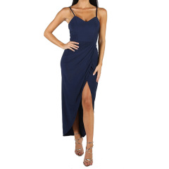 Womens midi jersey wrap dress