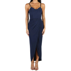 Womens midi jersey wrap dress