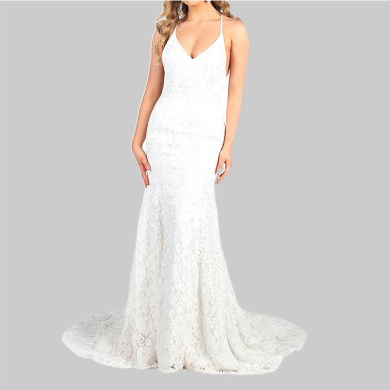 Maxine Lace Overlay Long Dress