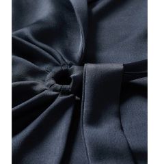 Satin shirt dress for women