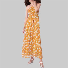 Womens floral print maxi dress