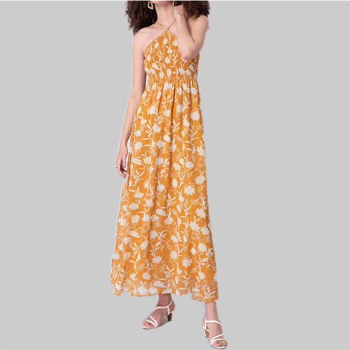 Womens floral print maxi dress