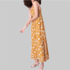 Womens floral print maxi dress