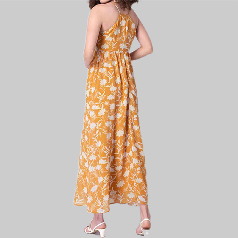 Womens floral print maxi dress
