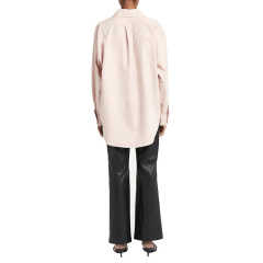 Oversized button down cotton shirt women