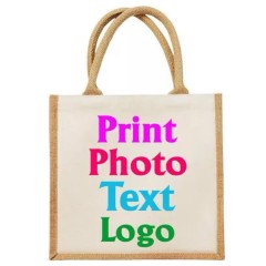 Custom Printed Jute Tote Bag