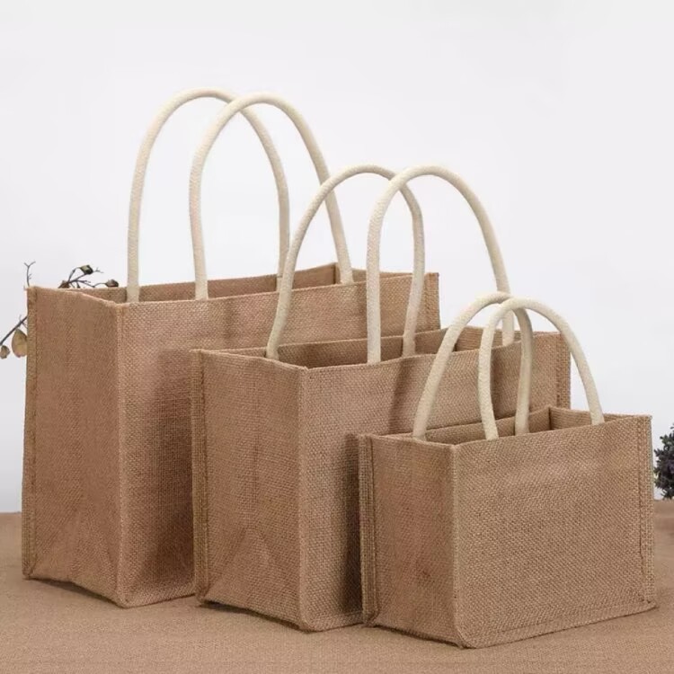 Custom Printed Jute Tote Bag